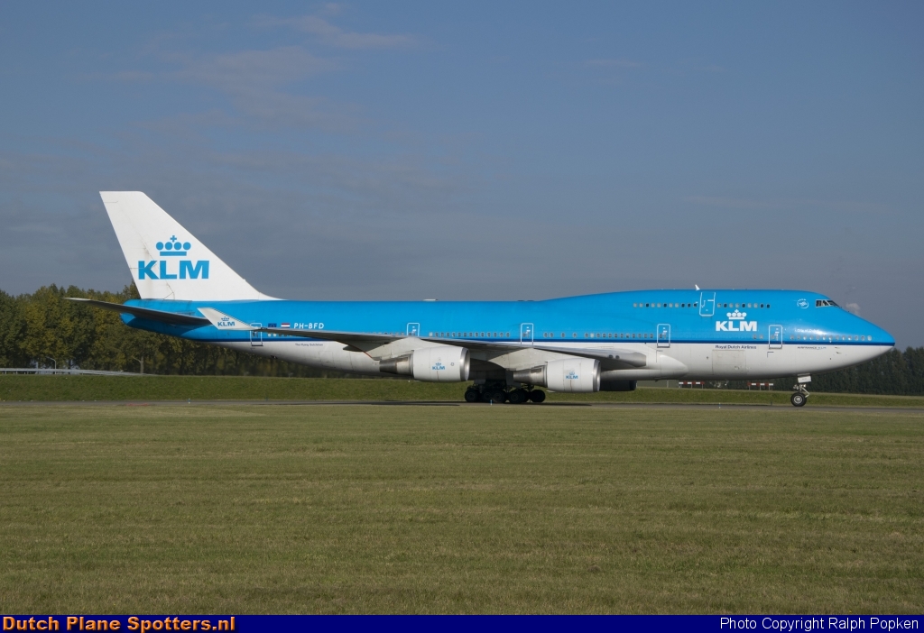 PH-BFD Boeing 747-400 KLM Royal Dutch Airlines by Ralph Popken