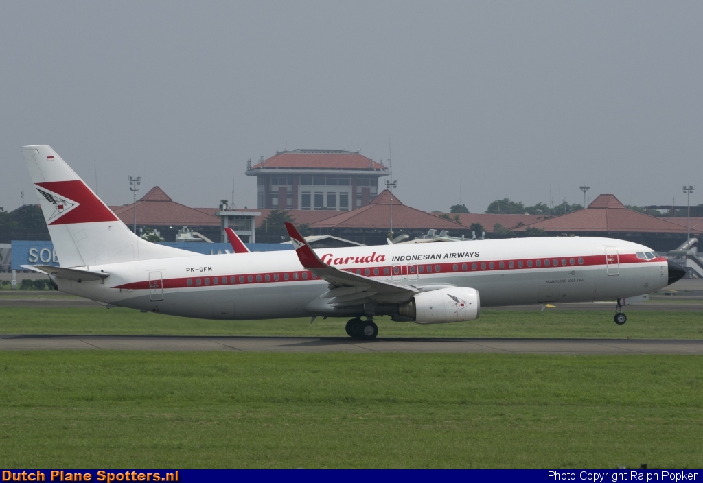 PK-GFM Boeing 737-800 Garuda Indonesia by Ralph Popken