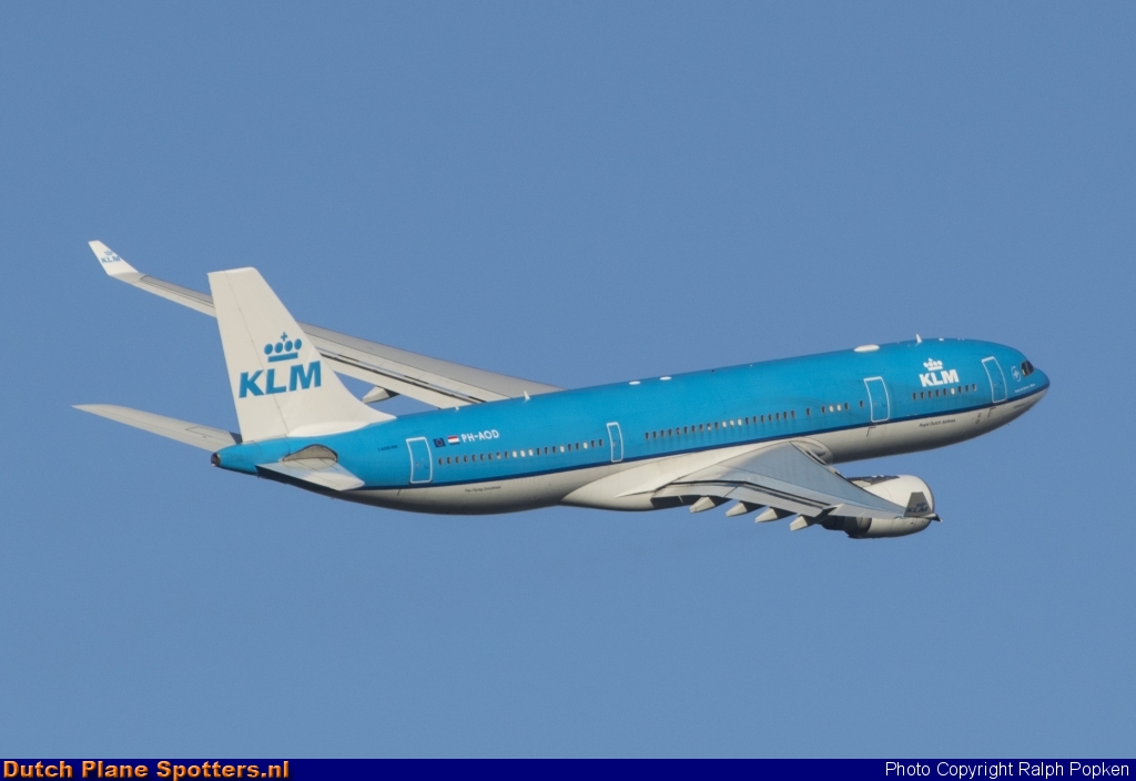PH-AOD Airbus A330-200 KLM Royal Dutch Airlines by Ralph Popken