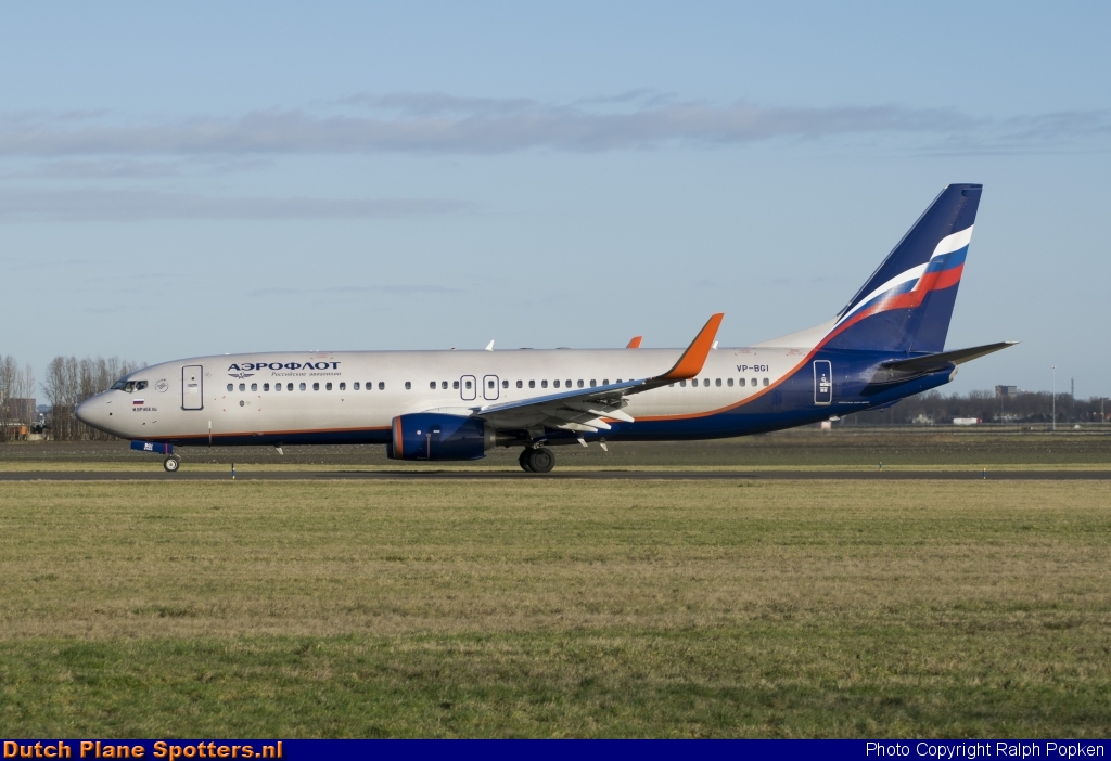 VP-BGI Boeing 737-800 Aeroflot - Russian Airlines by Ralph Popken