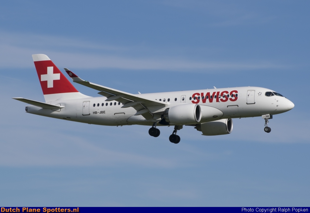 HB-JBE Airbus A220-100 Swiss International Air Lines by Ralph Popken