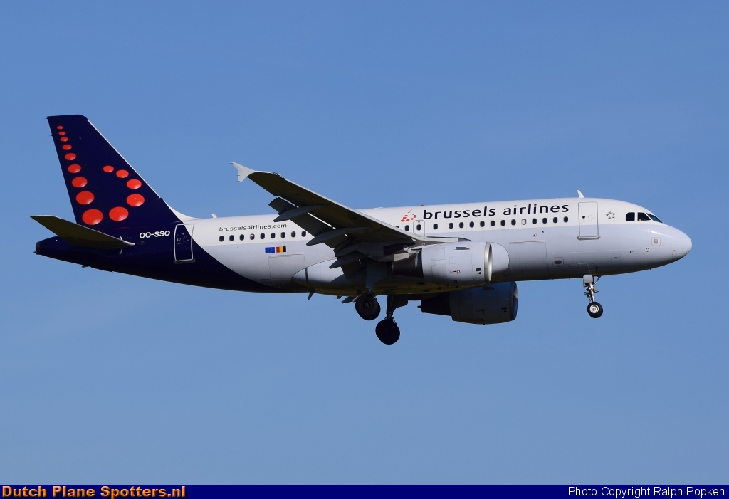 OO-SSO Airbus A319 Brussels Airlines by Ralph Popken
