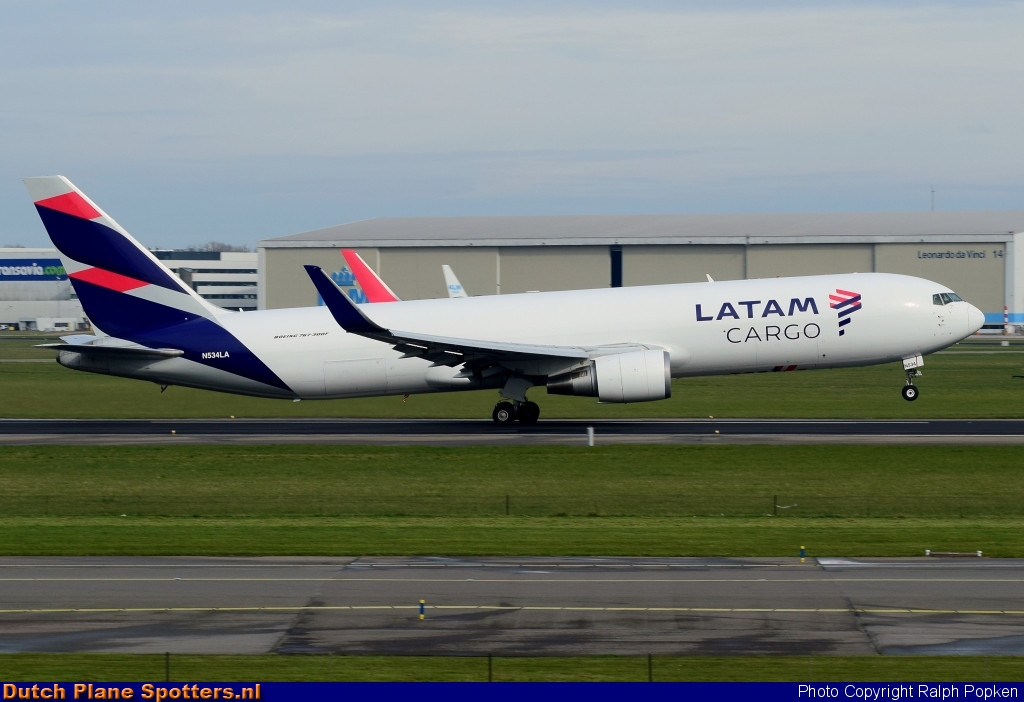 N534LA Boeing 767-300 LATAM Cargo by Ralph Popken