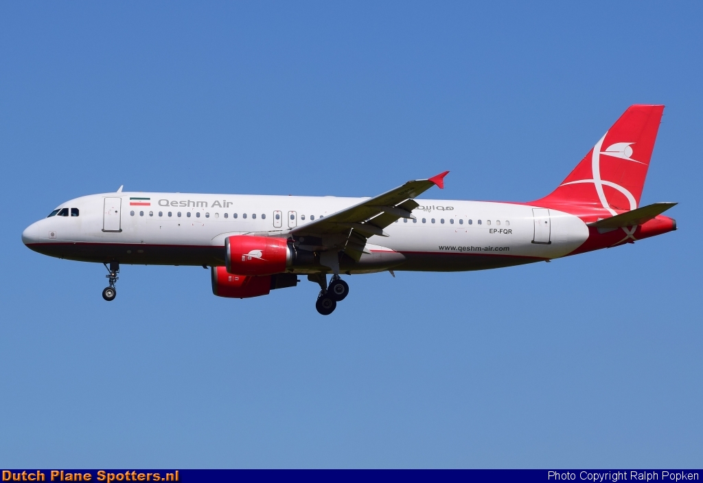 EP-FQR Airbus A320 Qeshm Airlines by Ralph Popken