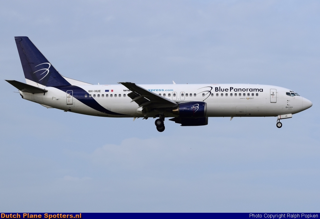 9H-HUE Boeing 737-400 Blue Panorama Airlines by Ralph Popken