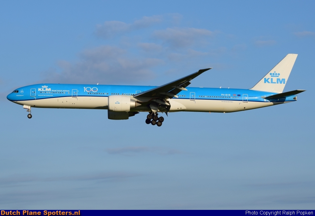PH-BVR Boeing 777-300 KLM Royal Dutch Airlines by Ralph Popken