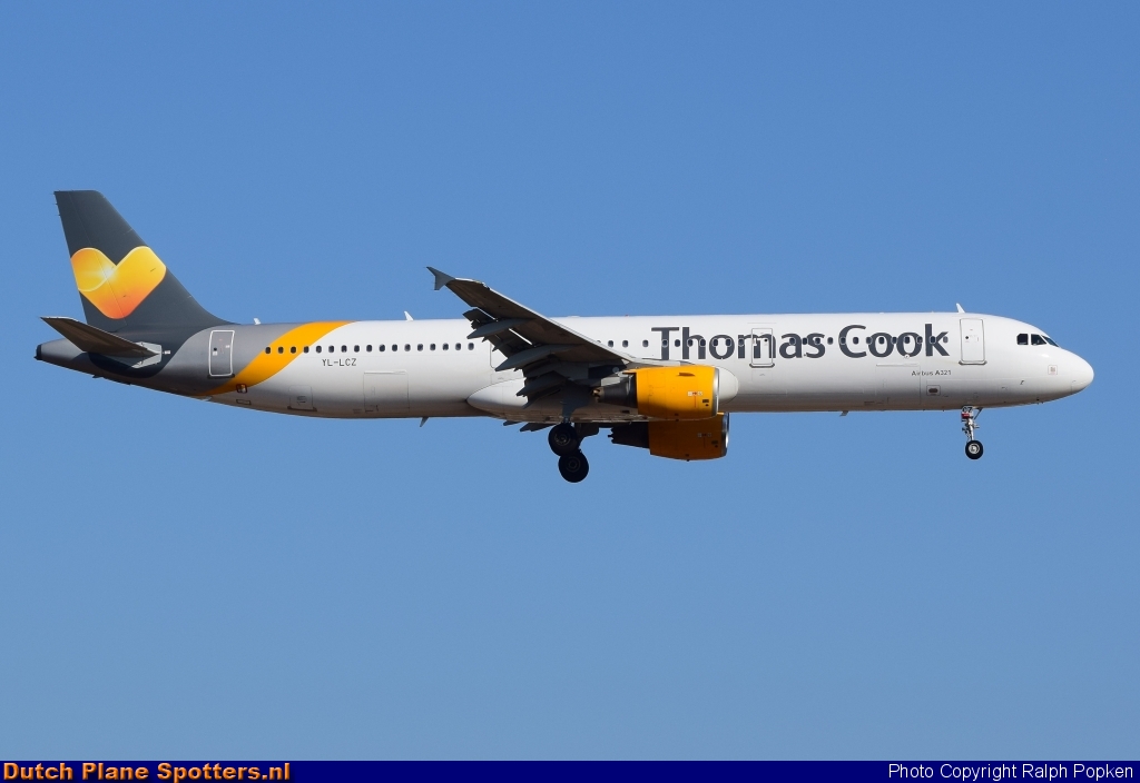 YL-LCZ Airbus A321 SmartLynx Airlines (Thomas Cook) by Ralph Popken