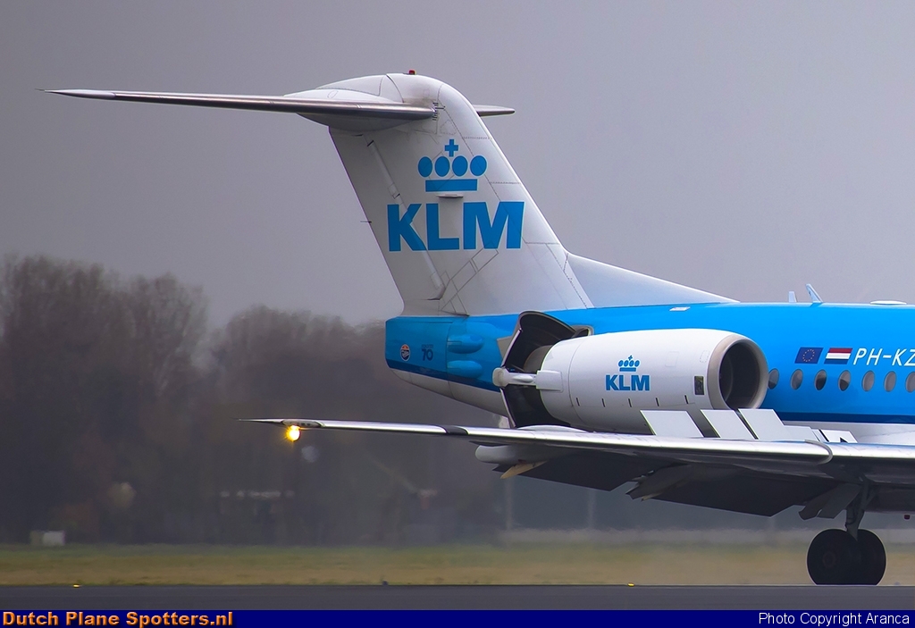 PH-KZS Fokker 70 KLM Cityhopper by Aranca