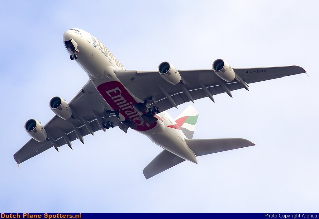 A6-EOV Airbus A380-800 Emirates by Aranca