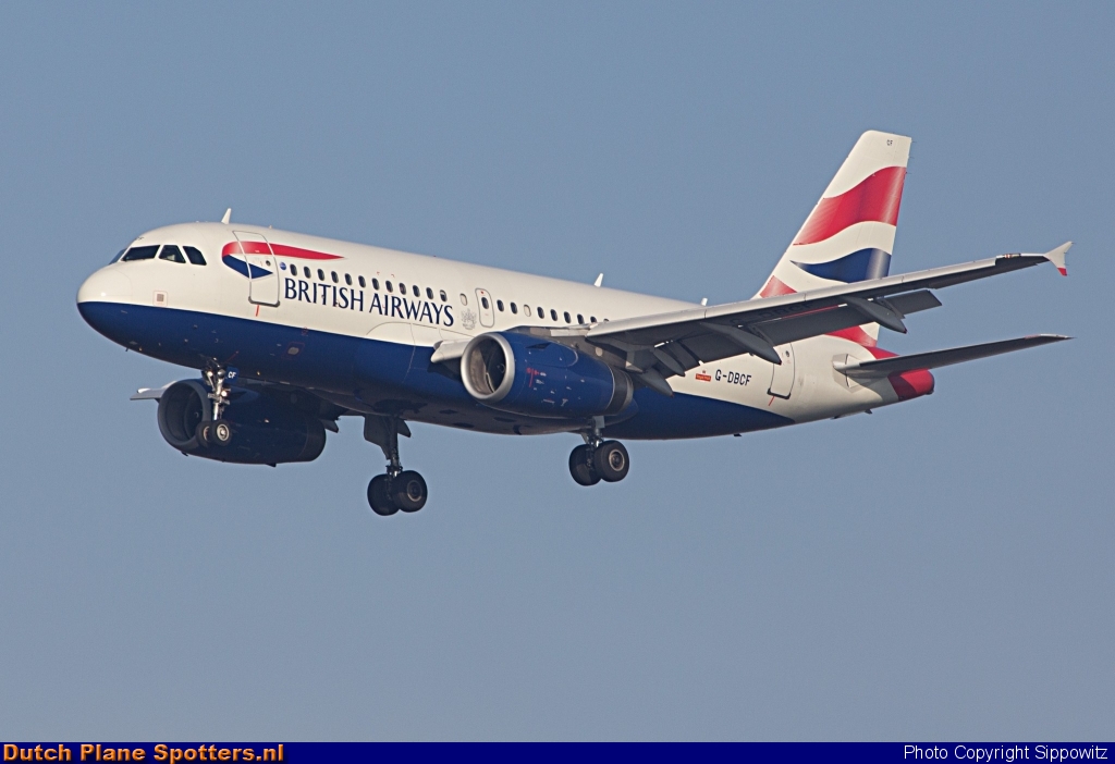G-DBCF Airbus A319 British Airways by Sippowitz