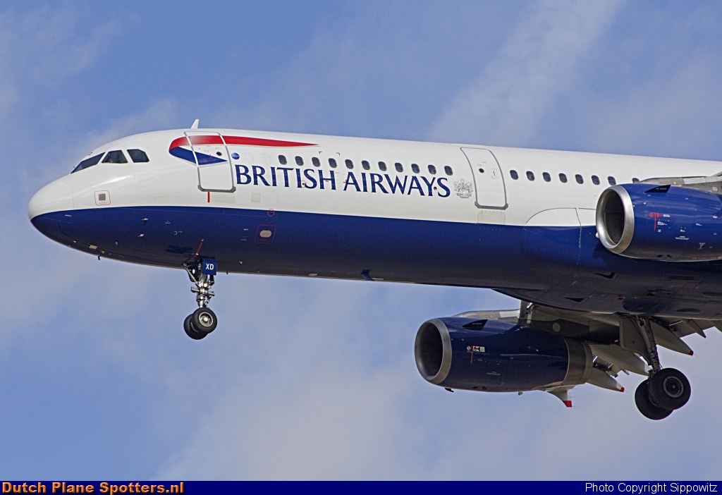 G-EUXD Airbus A321 British Airways by Sippowitz