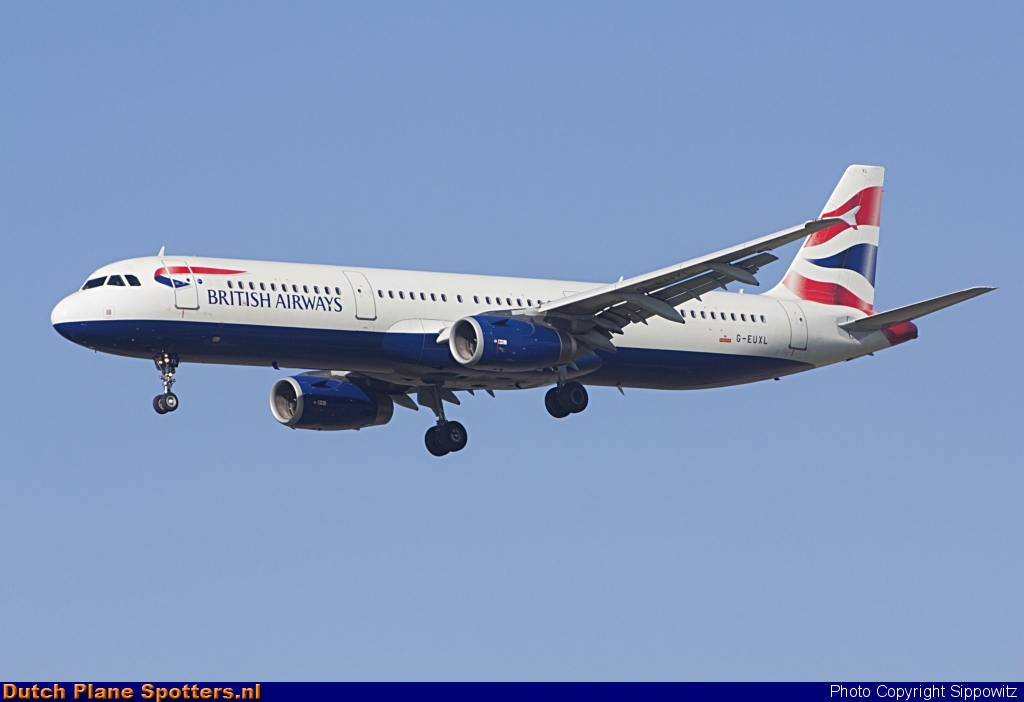 G-EUXL Airbus A321 British Airways by Sippowitz