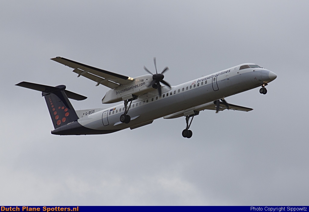 G-ECOI Bombardier Dash 8-Q400 Flybe (Brussels Airlines) by Sippowitz