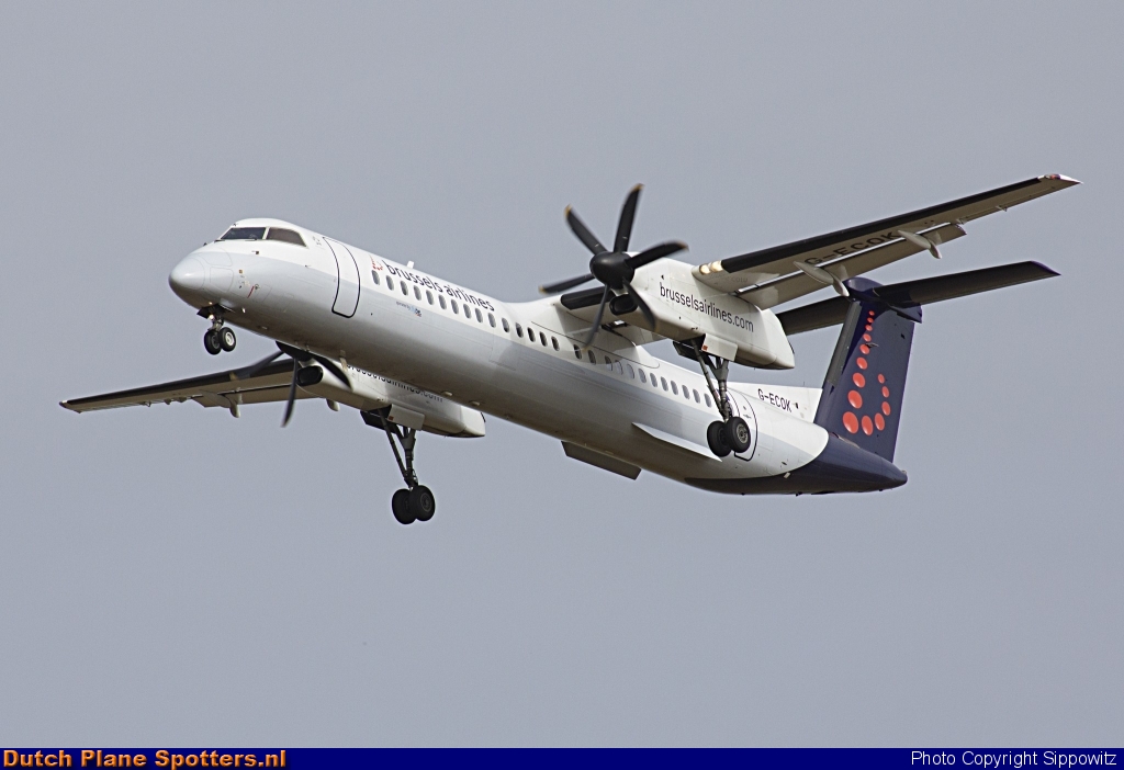 G-ECOK Bombardier Dash 8-Q400 Brussels Airlines by Sippowitz