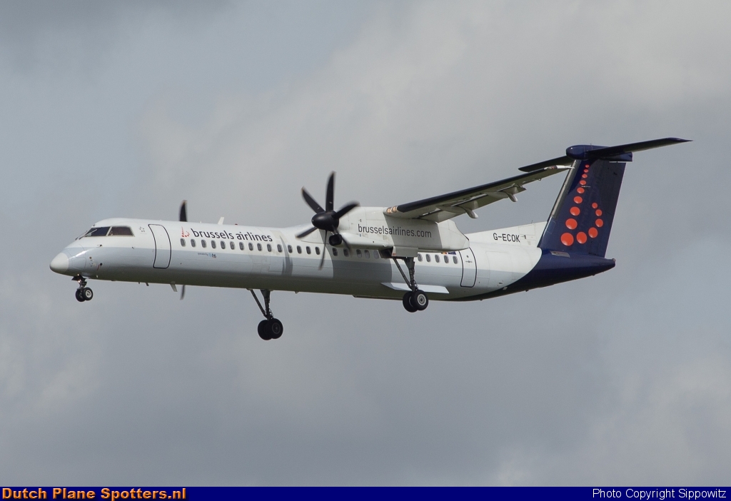G-ECOK Bombardier Dash 8-Q400 Flybe (Brussels Airlines) by Sippowitz
