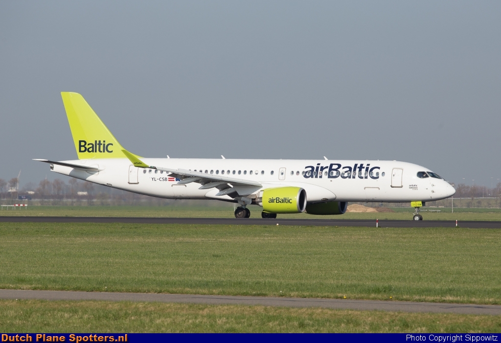 YL-CSB Airbus A220-300 Air Baltic by Sippowitz