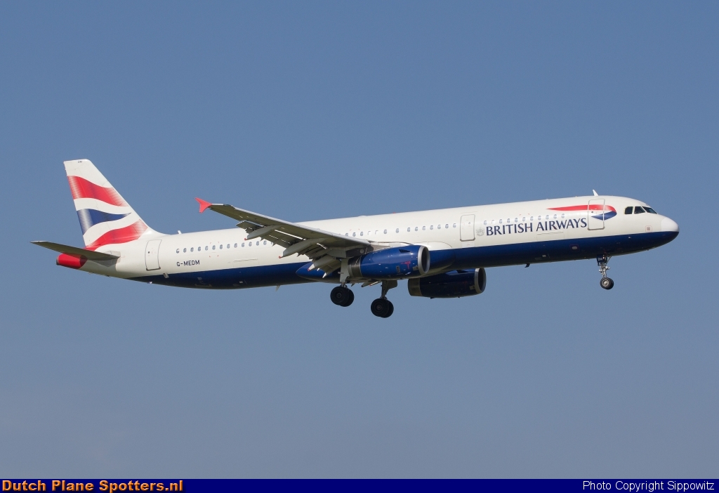 G-MEDM Airbus A321 British Airways by Sippowitz