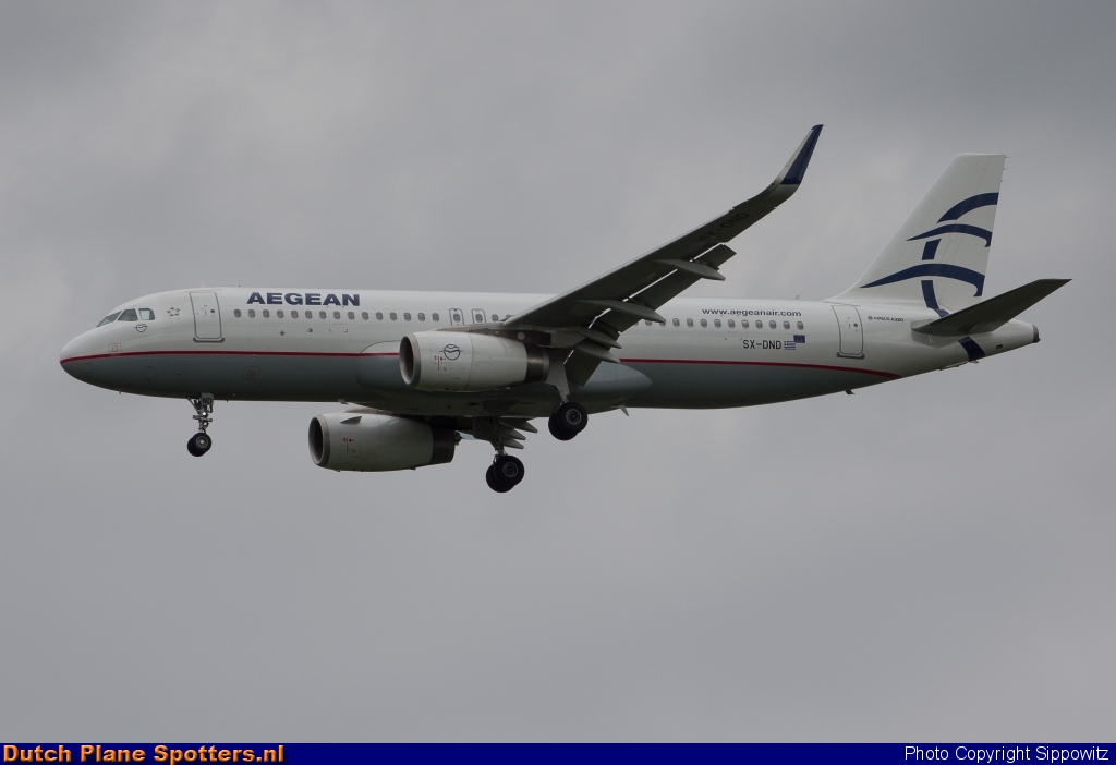 SX-DND Airbus A320 Aegean Airlines by Sippowitz