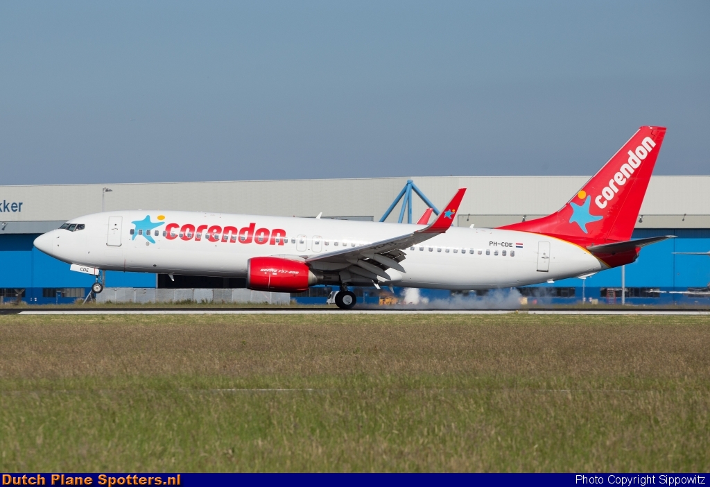 PH-CDE Boeing 737-800 Corendon Dutch Airlines by Sippowitz