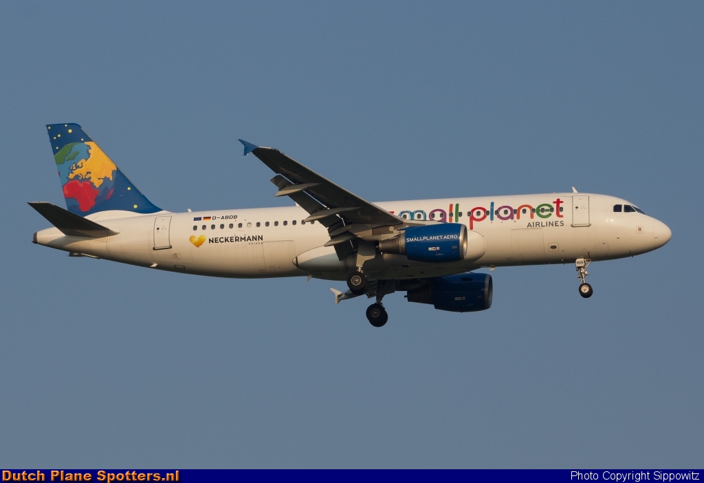 D-ABDB Airbus A320 Small Planet Airlines Germany by Sippowitz