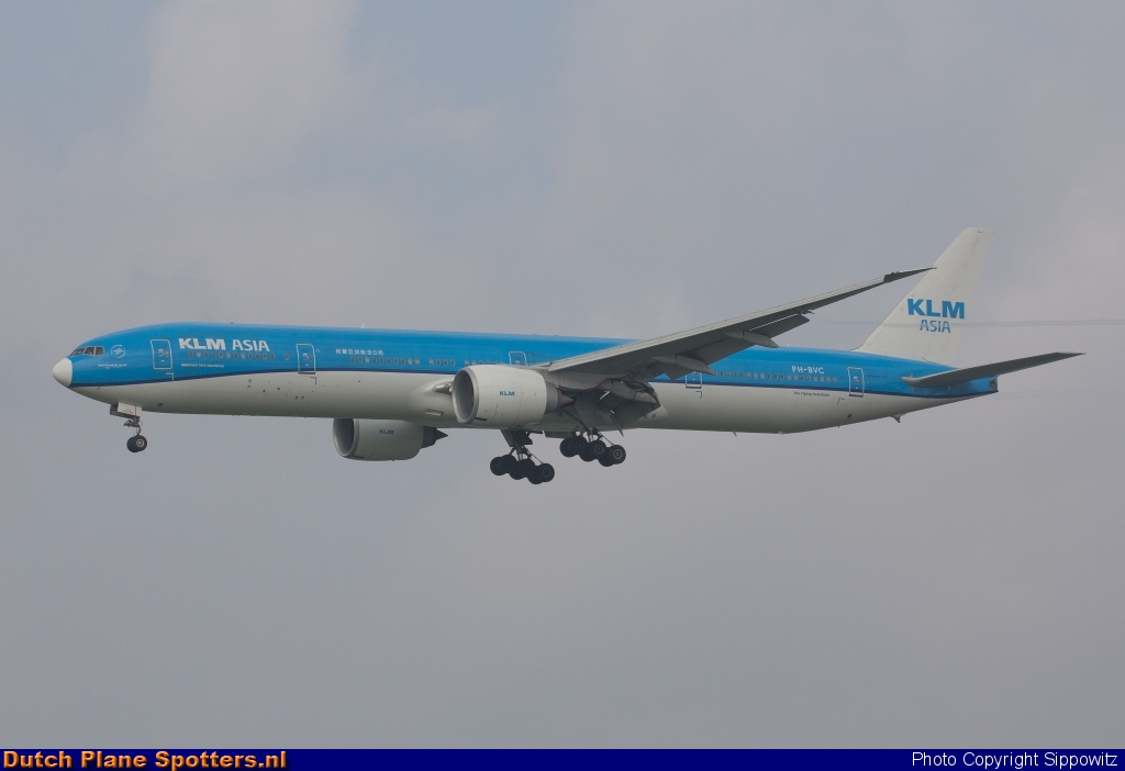 PH-BVC Boeing 777-300 KLM Asia by Sippowitz