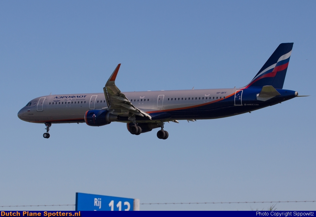 VP-BFF Airbus A321 Aeroflot - Russian Airlines by Sippowitz