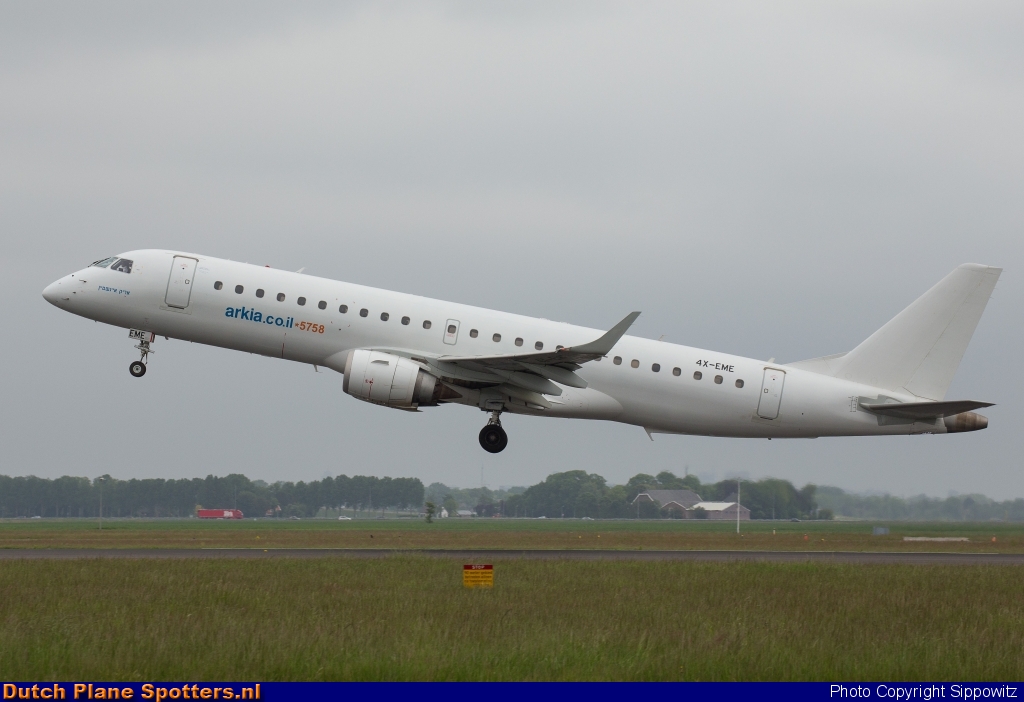 4X-EME Embraer 190 Arkia Israeli Airlines by Sippowitz