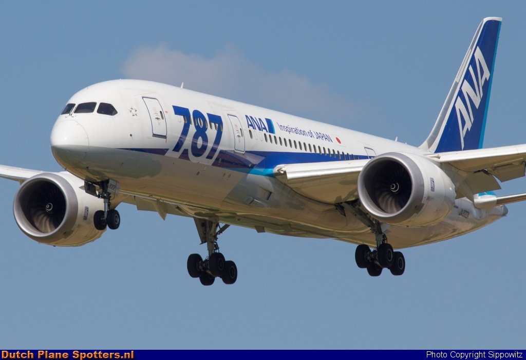 JA822A Boeing 787-8 Dreamliner All Nippon Airlines by Sippowitz