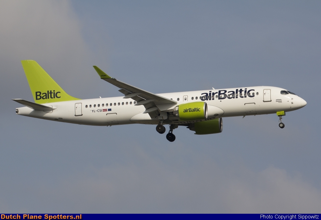 YL-CSI Airbus A220-300 Air Baltic by Sippowitz