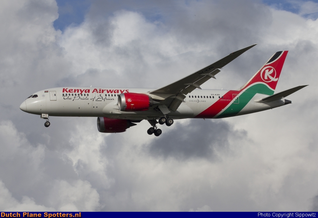 5Y-KZD Boeing 787-8 Dreamliner Kenya Airways by Sippowitz