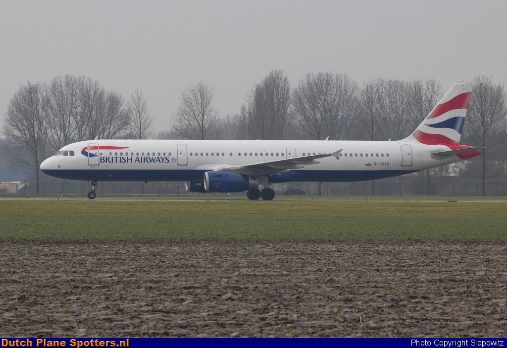 G-EUXD Airbus A321 British Airways by Sippowitz