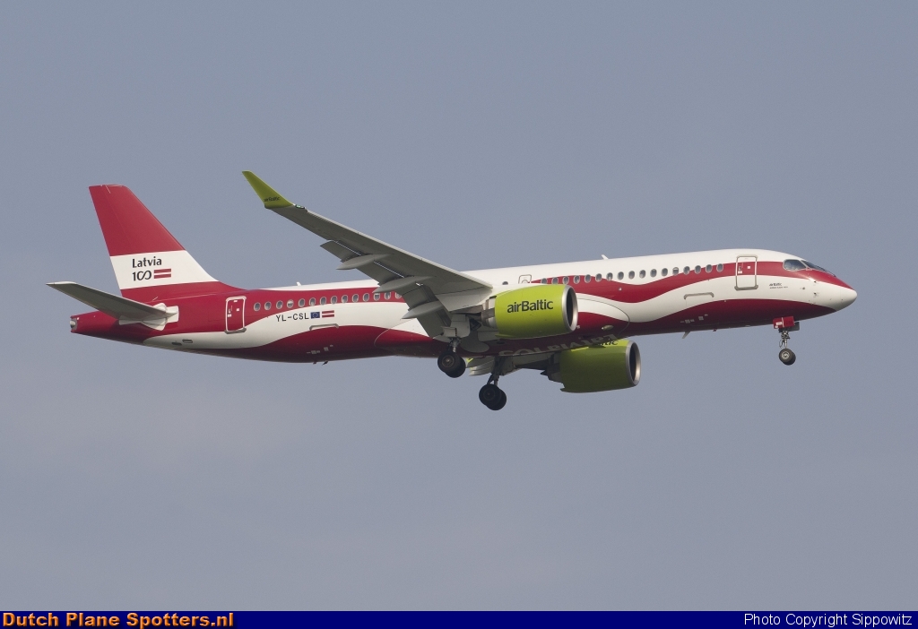 YL-CSL Airbus A220-300 Air Baltic by Sippowitz