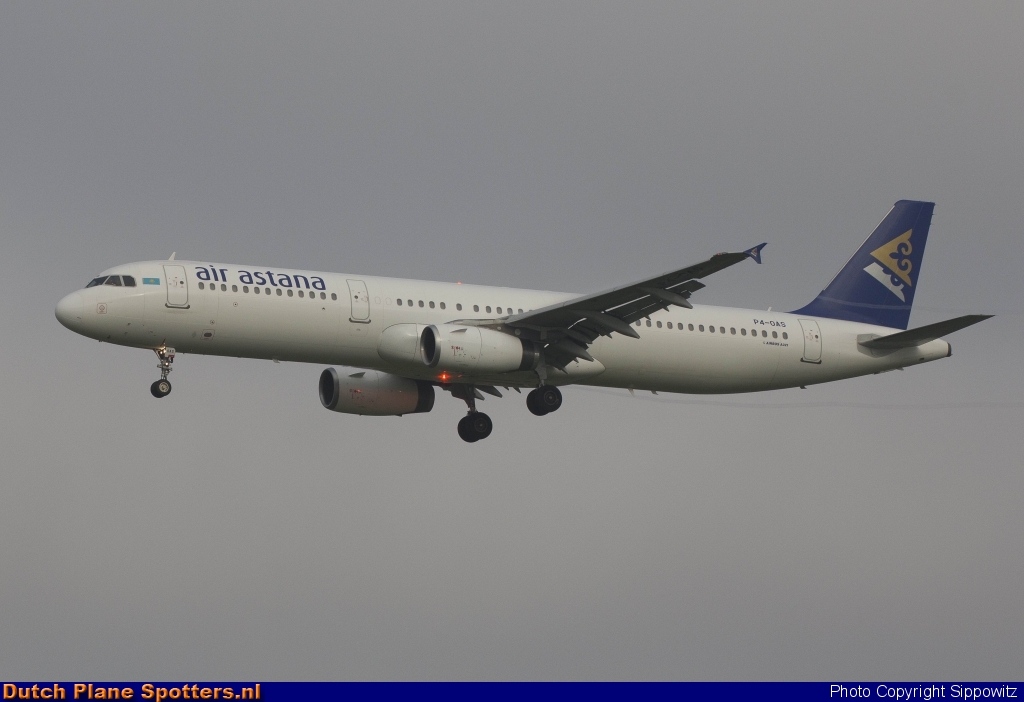P4-OAS Airbus A321 Air Astana by Sippowitz