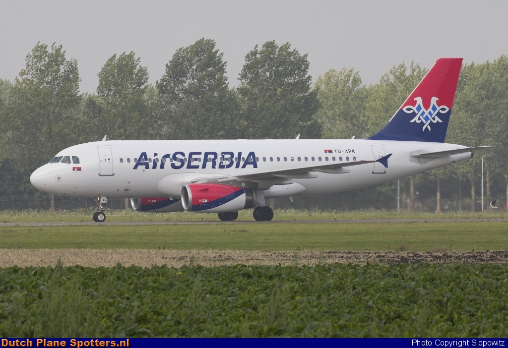 YU-APK Airbus A319 Air Serbia by Sippowitz