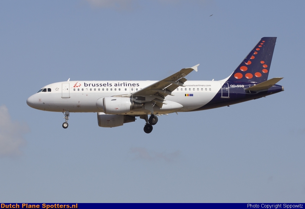 OO-SSQ Airbus A319 Brussels Airlines by Sippowitz