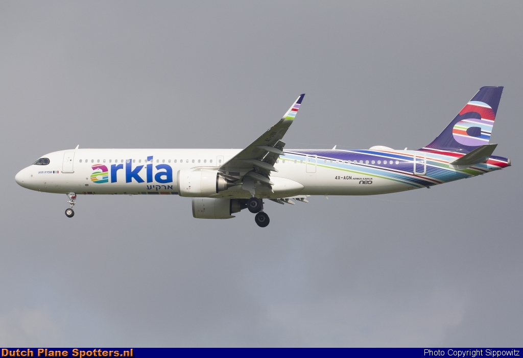 4X-AGN Airbus A321neo Arkia Israeli Airlines by Sippowitz