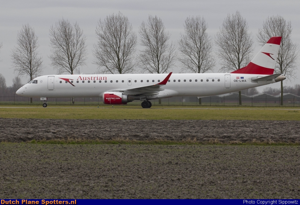 OE-LWA Embraer 195 Austrian Airlines by Sippowitz