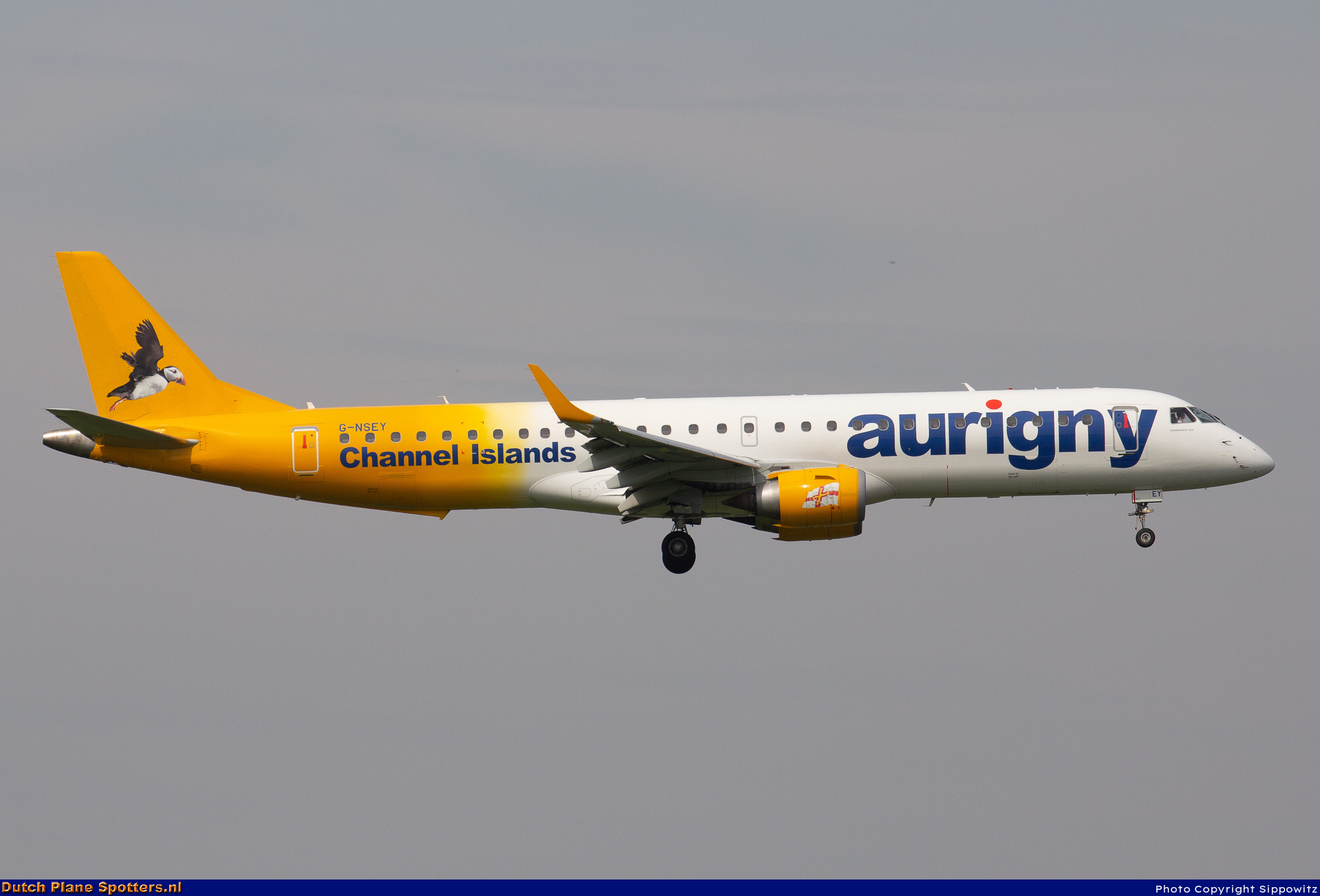 G-NSEY Embraer 195 Aurigny Air Services by Sippowitz