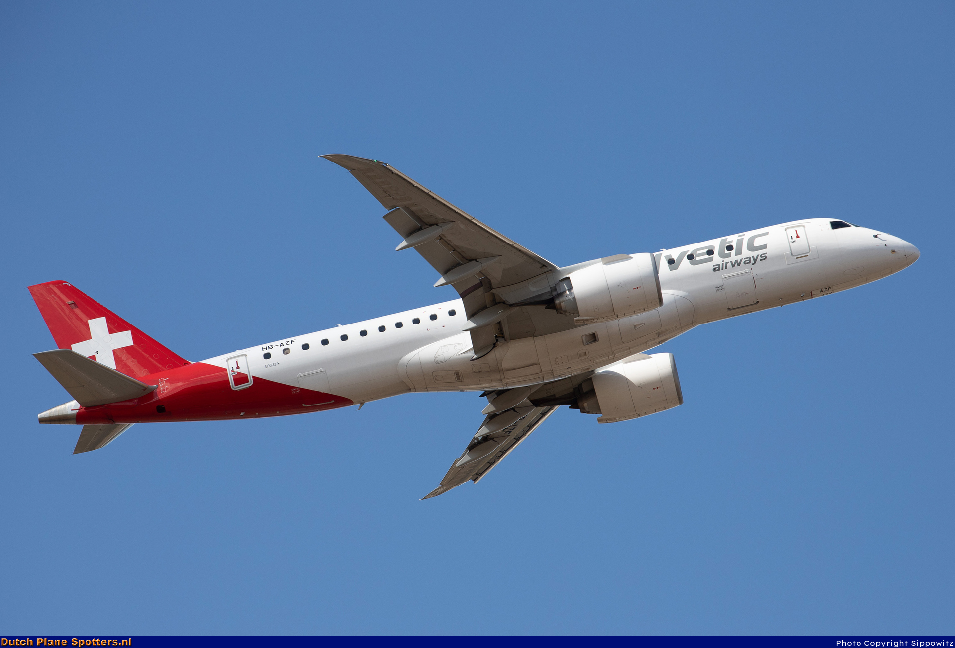 HB-AZF Embraer 190 E2 Helvetic Airways by Sippowitz