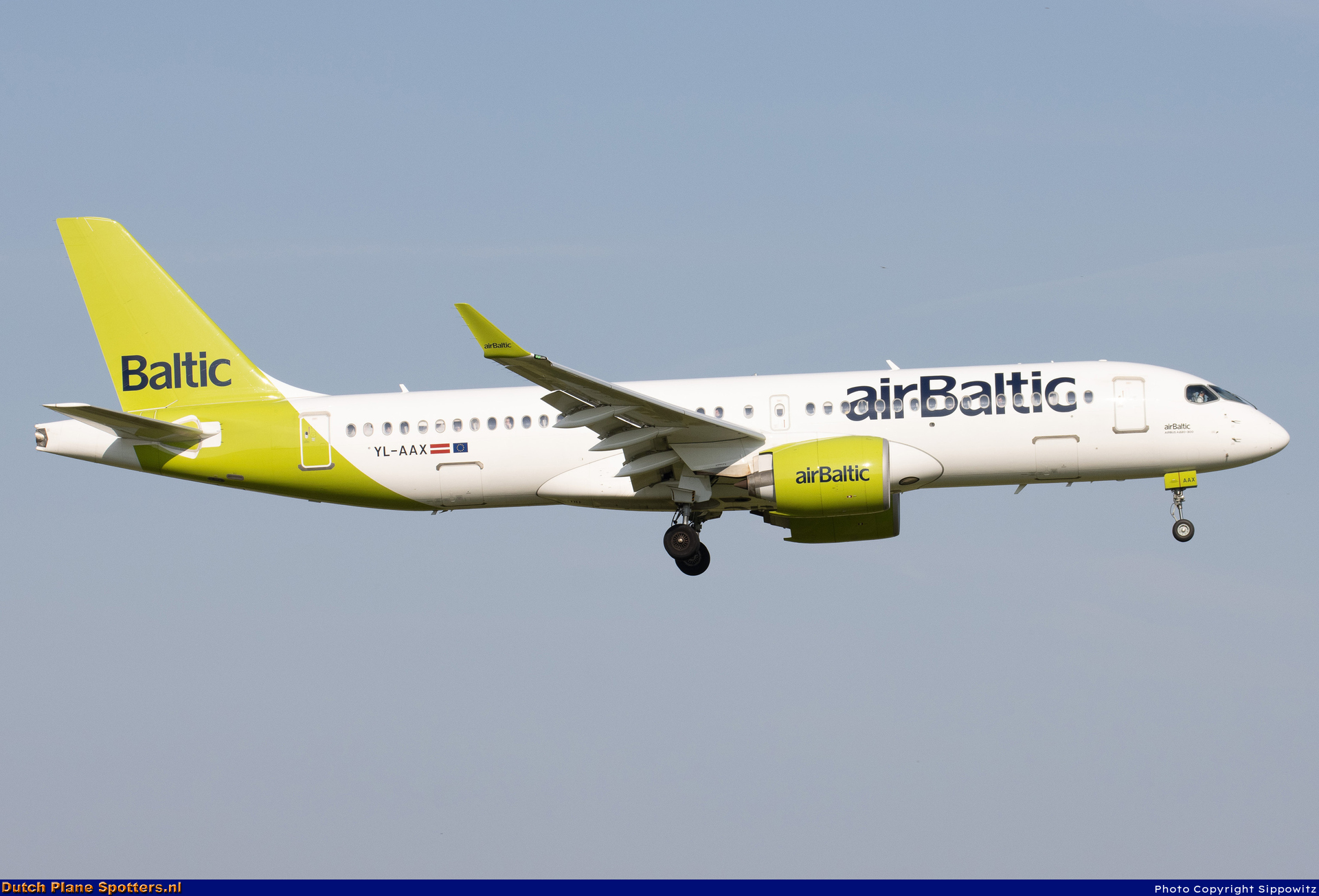 YL-AAX Airbus A220-300 Air Baltic by Sippowitz
