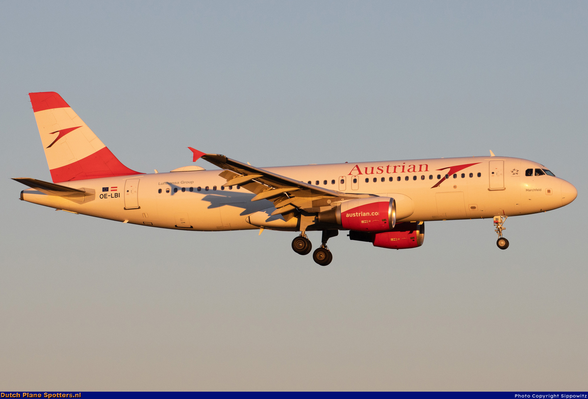 OE-LBI Airbus A320 Austrian Airlines by Sippowitz