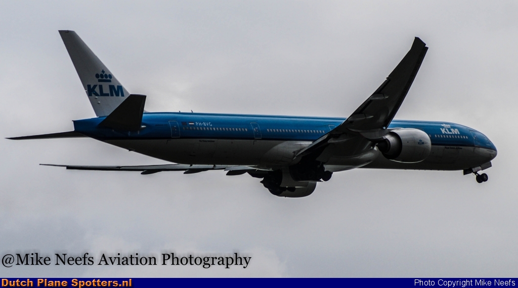 PH-BVG Boeing 777-300 KLM Royal Dutch Airlines by Mike Neefs