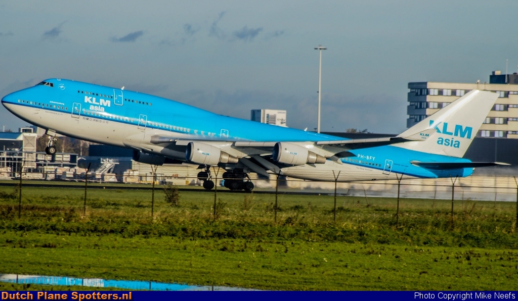 PH-BFY Boeing 747-400 KLM Asia by Mike Neefs
