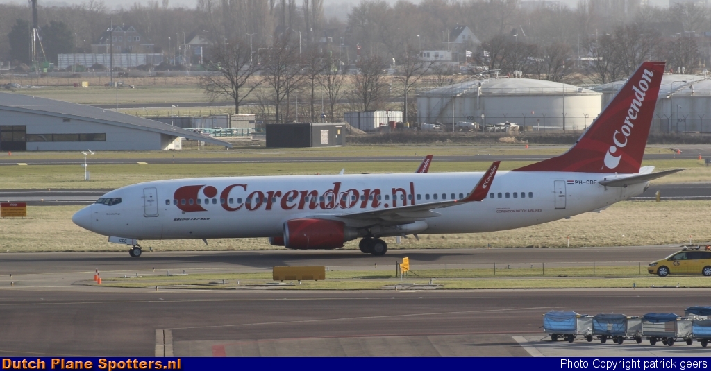 PH-CDE Boeing 737-800 Corendon Dutch Airlines by patrick geers