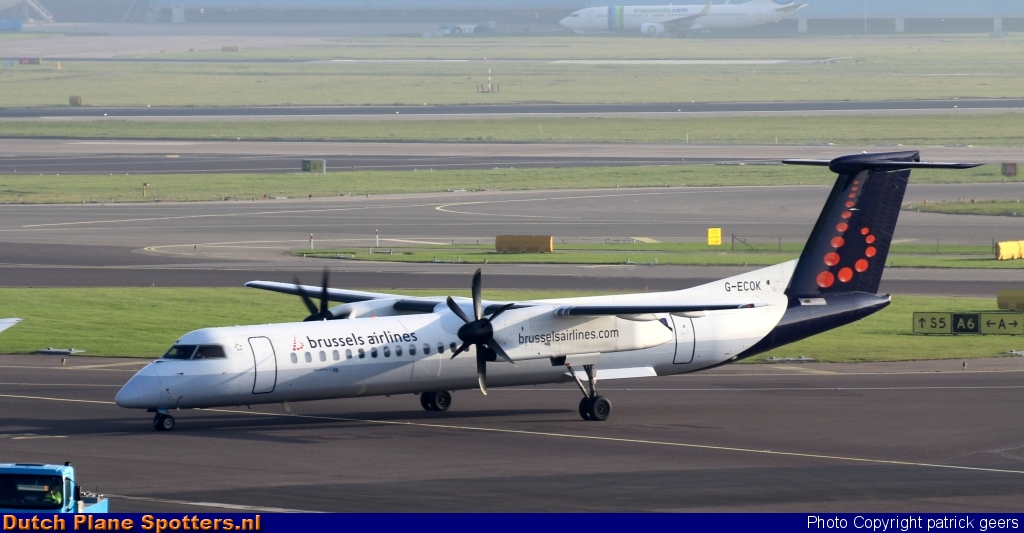 G-ECOK Bombardier Dash 8-Q400 Brussels Airlines by patrick geers