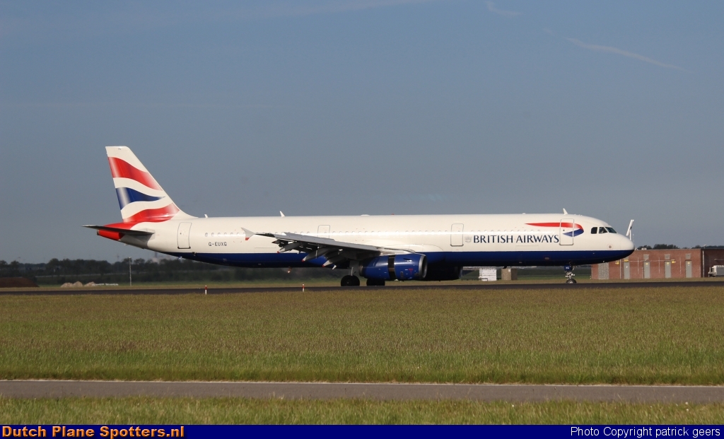 G-EUXG Airbus A321 British Airways by patrick geers