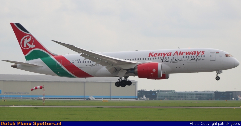 5Y-KZC Boeing 787-8 Dreamliner Kenya Airways by patrick geers