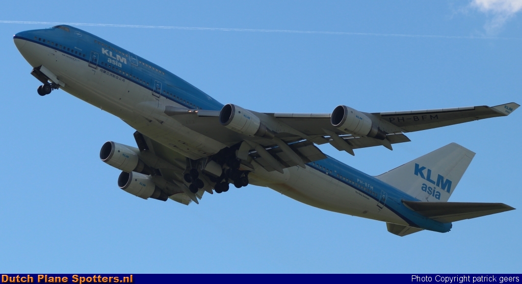 PH-BFM Boeing 747-400 KLM Asia by patrick geers