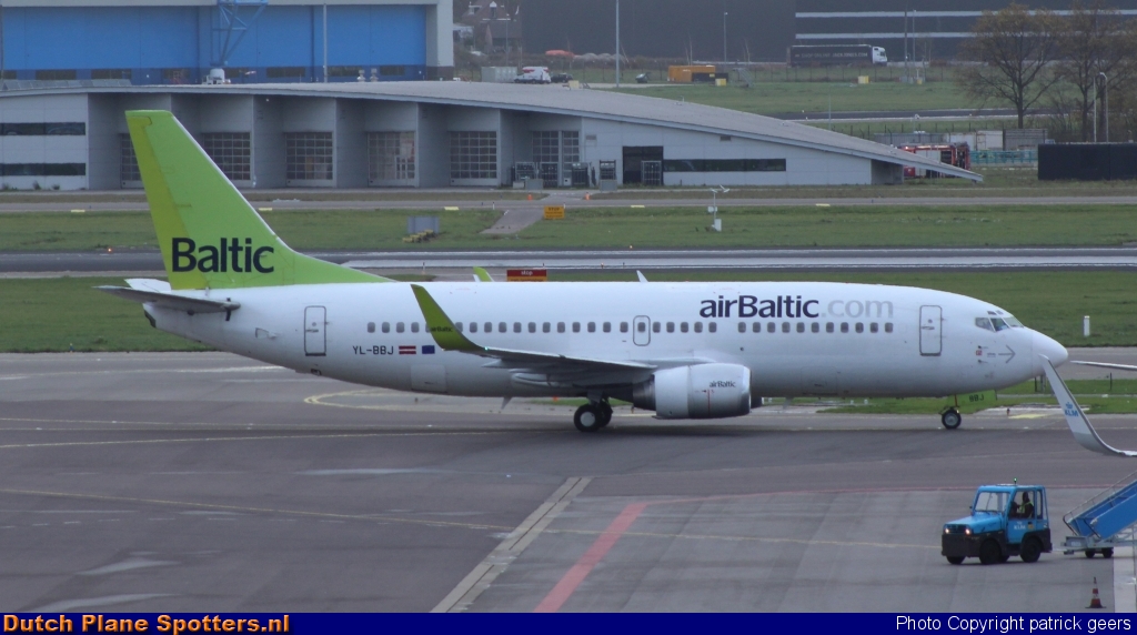 YL-BBJ Boeing 737-300 Air Baltic by patrick geers