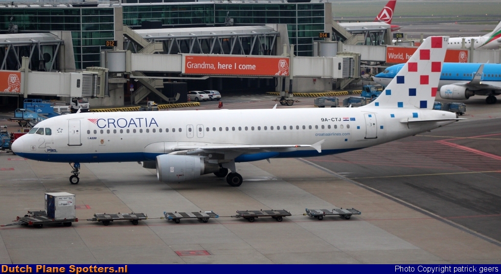9A-CTJ Airbus A320 Croatia Airlines by patrick geers